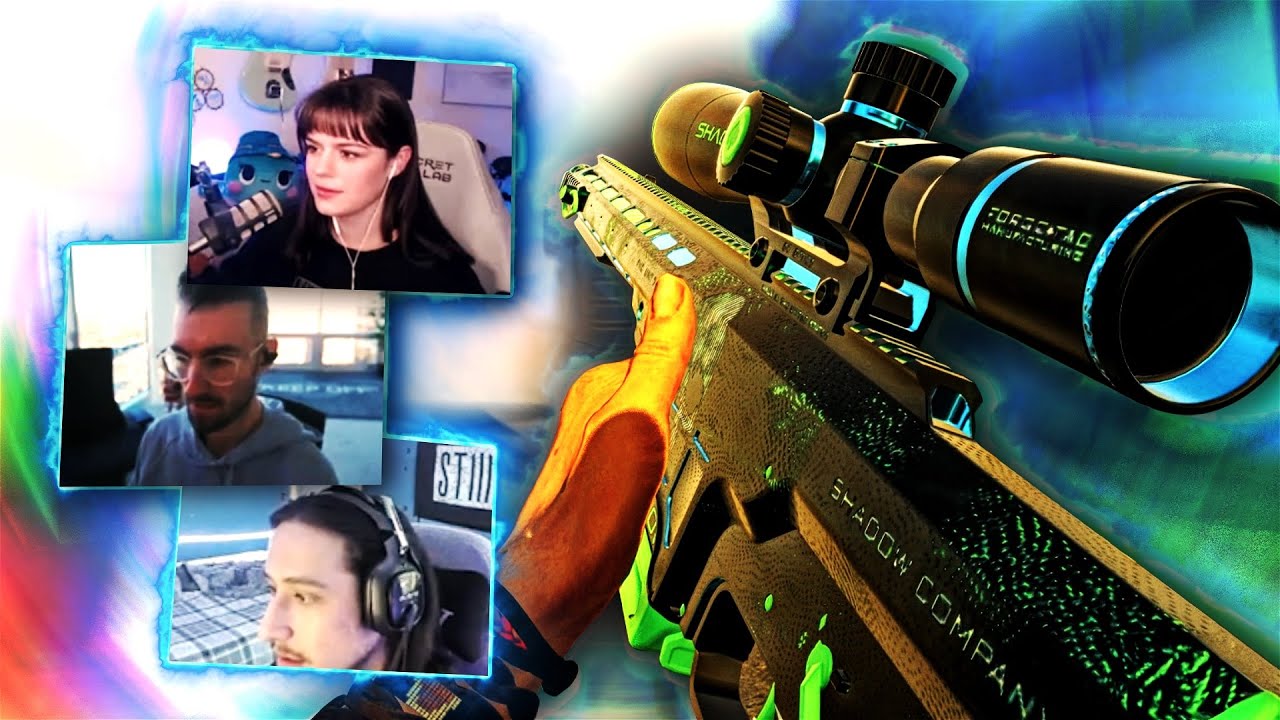 Twitch streamers react to my snipes.. BOTH POVS