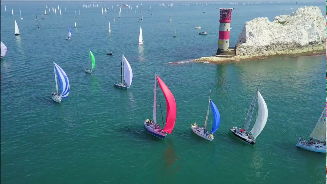 Round The Island Yacht Race 2018 (Cowes - The Needles) - Mavic Pro Drone Views