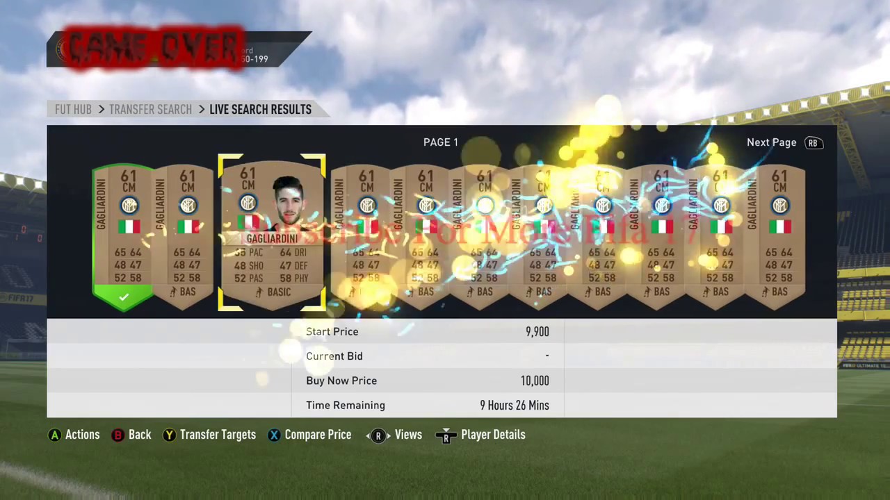 FIFA 17 Winter Upgrades Players Investments ( Gagliardini )