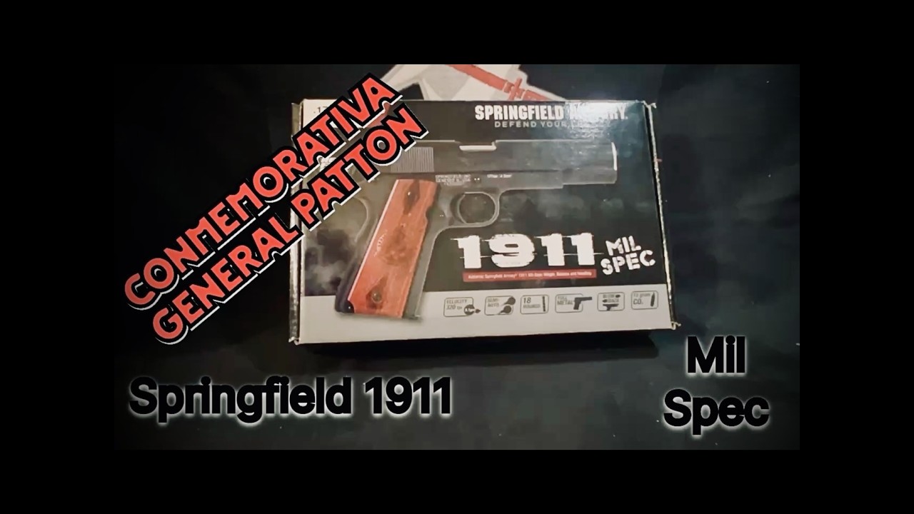 1911 de Springfield Mil spec conmemorativa general patton replica