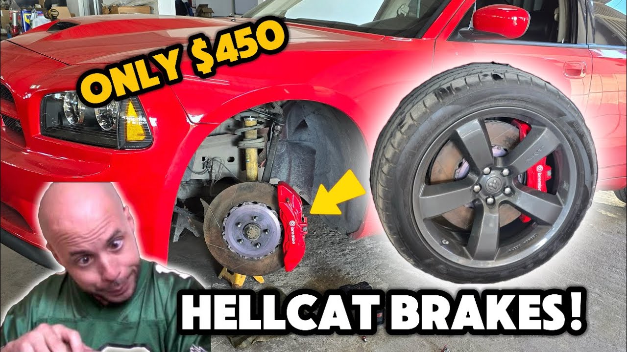 Installing Hellcat 6 Piston Brembos On 6th Gen Dodge Charger!