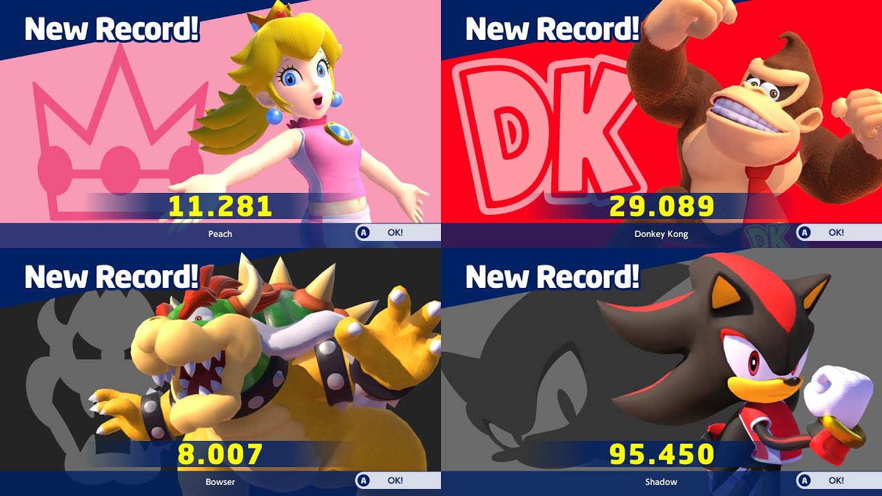 Mario & Sonic At The Olympic Games Tokyo 2020 New Record in All Events (Top 5 WW)