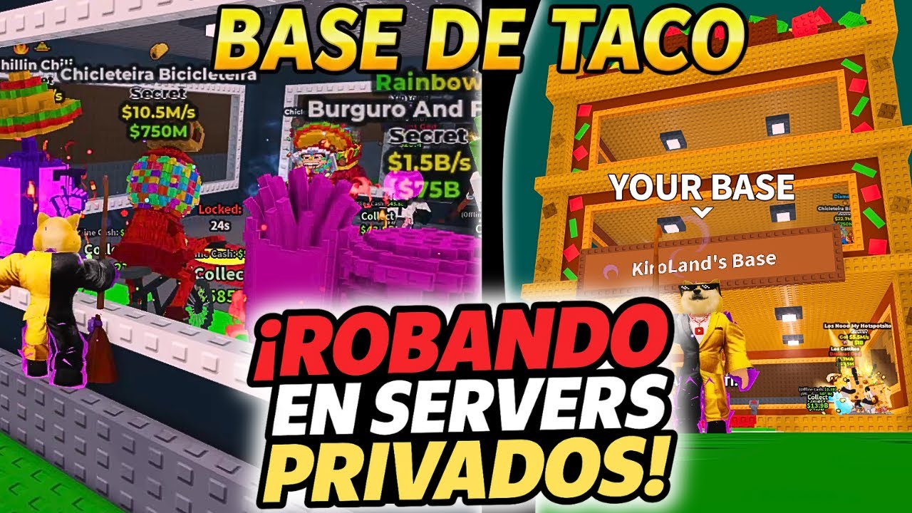 🌮 CONSEGUÍ LA BASE DE TACO ROBANDO EN SERVIDORES PRIVADOS 😱