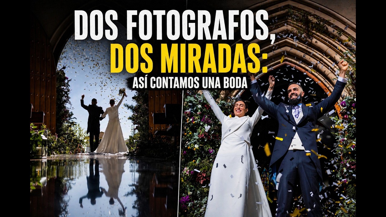 Dos fot&oacute;grafos, dos miradas: as&iacute; fotografiamos una boda (ejemplos reales)