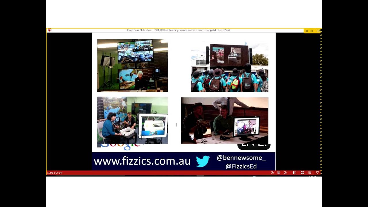 Teaching Science Globally by video conferencing