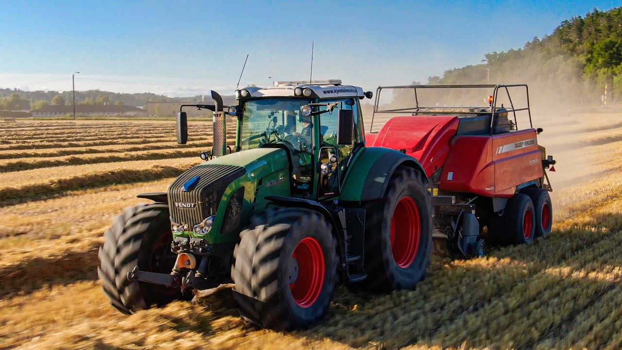 Kjøndal Gård - Bailing straw 2022