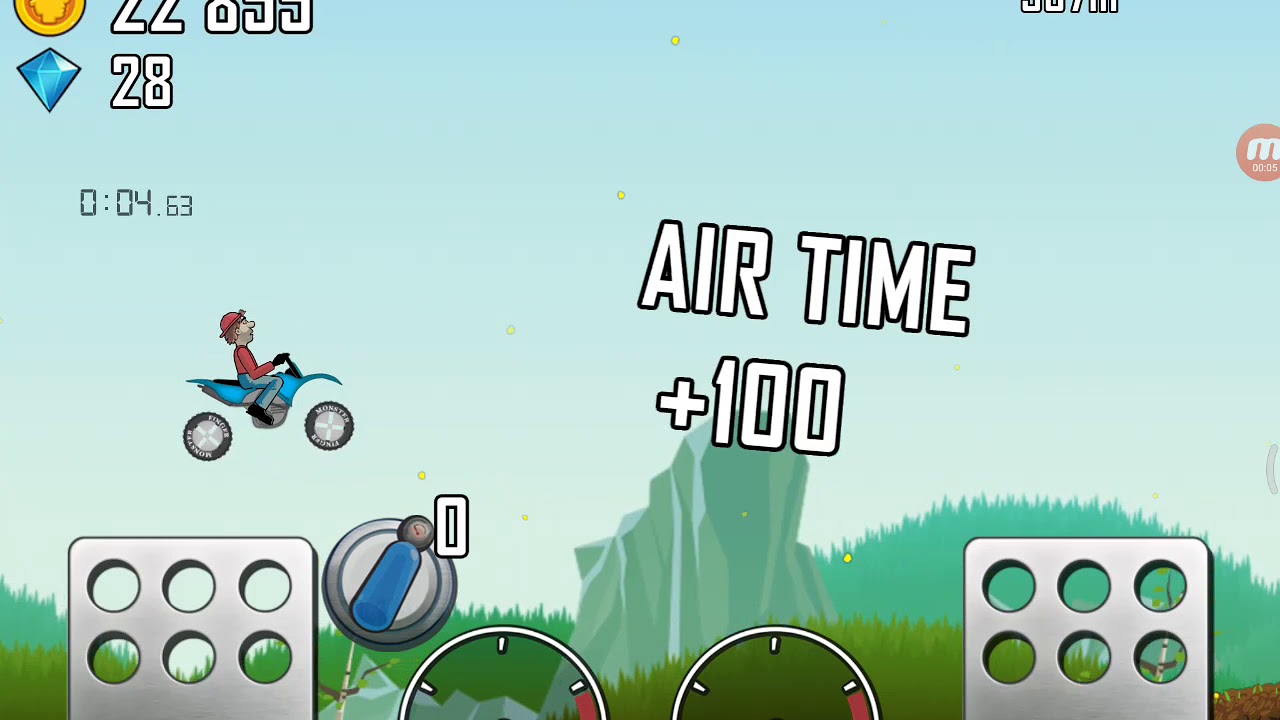 Hill climb racing speedrun Season 500M in 00:44:27