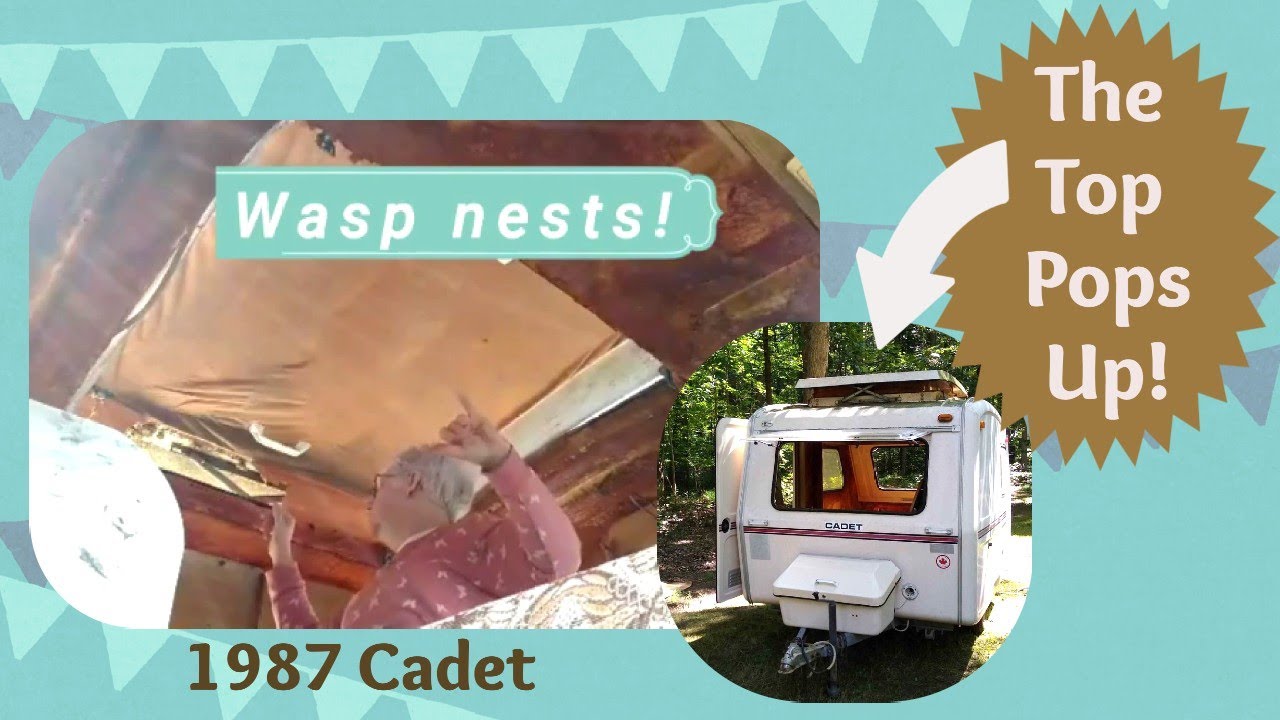 The Top Pops Up on my 1987 Cadet Camper!  n126 Caravan