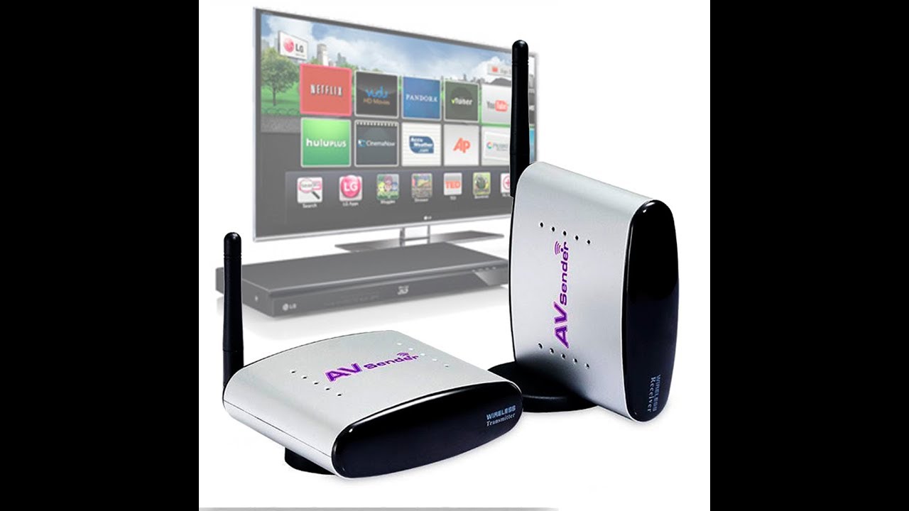 Transmissor Receptor Vídeo Áudio Rca Wireless Tv Monitor