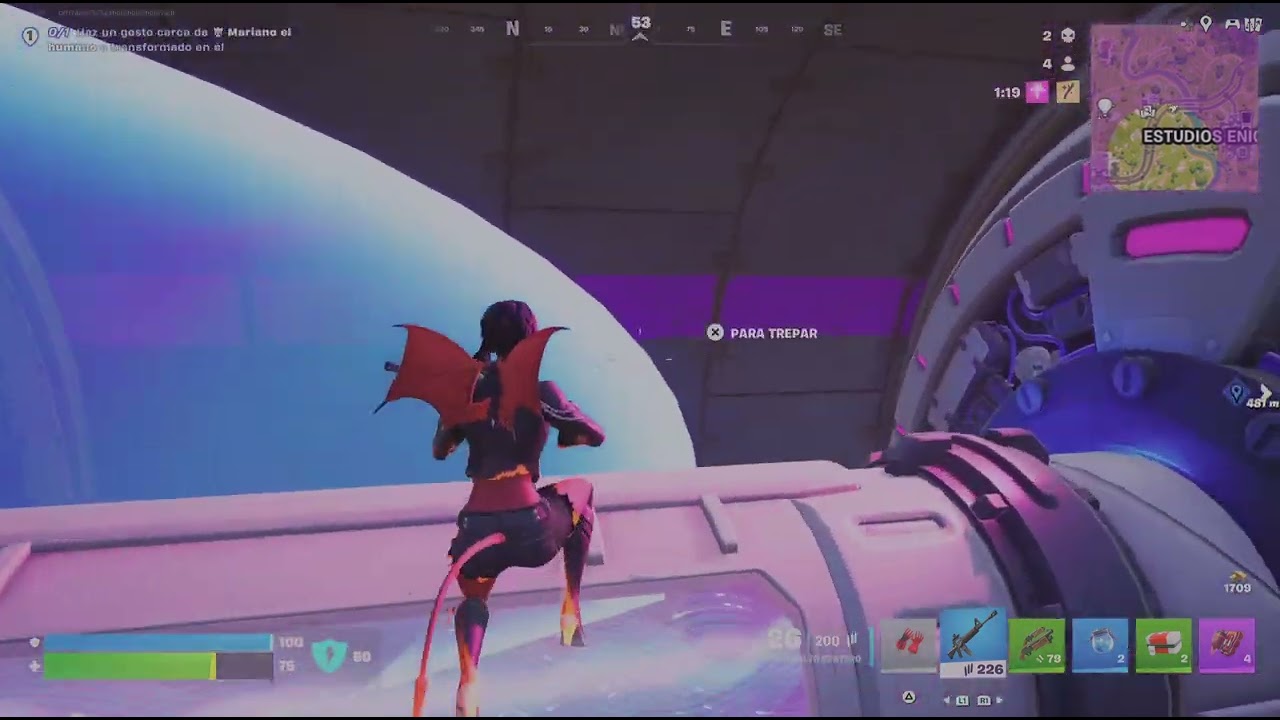 Fortnite dando la vara