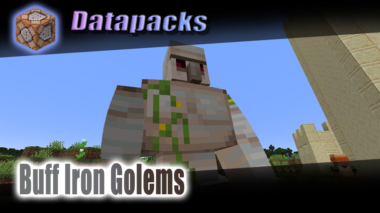 Buff Iron Golems in Minecraft Datapacks