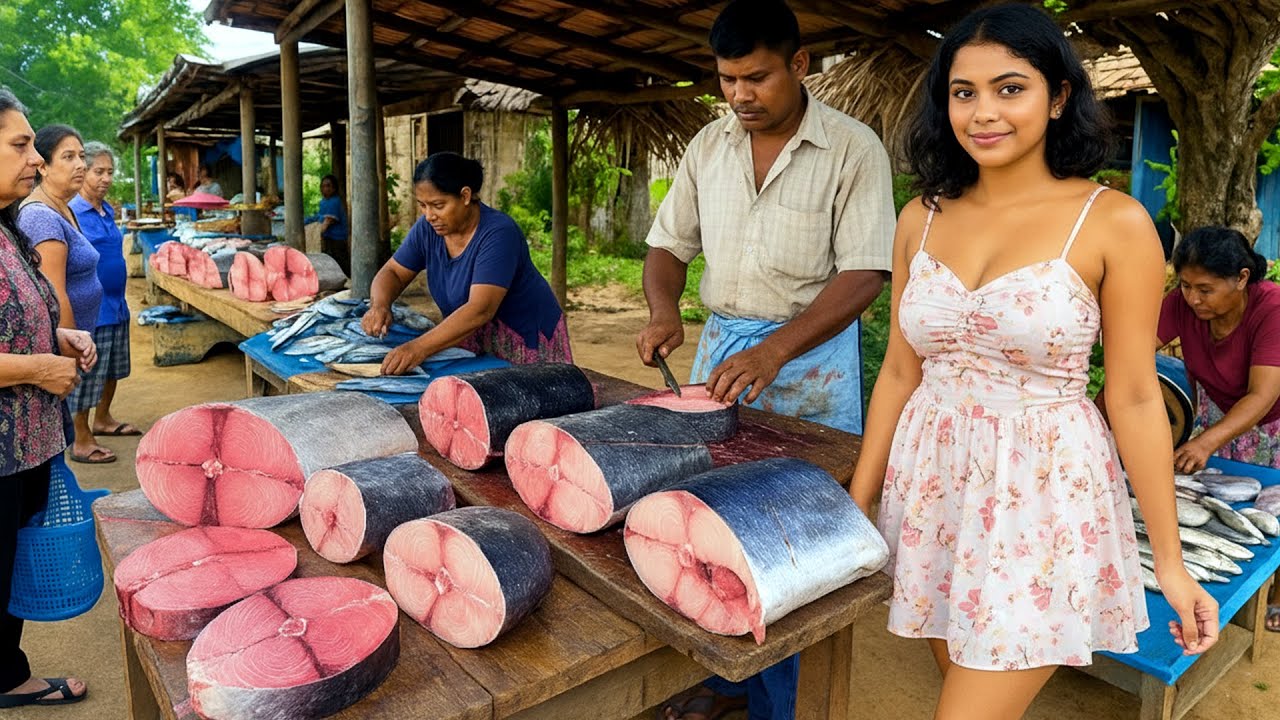 Wow!! Beautiful Nature Rural Village Worth Fish Market Hidden Paradise