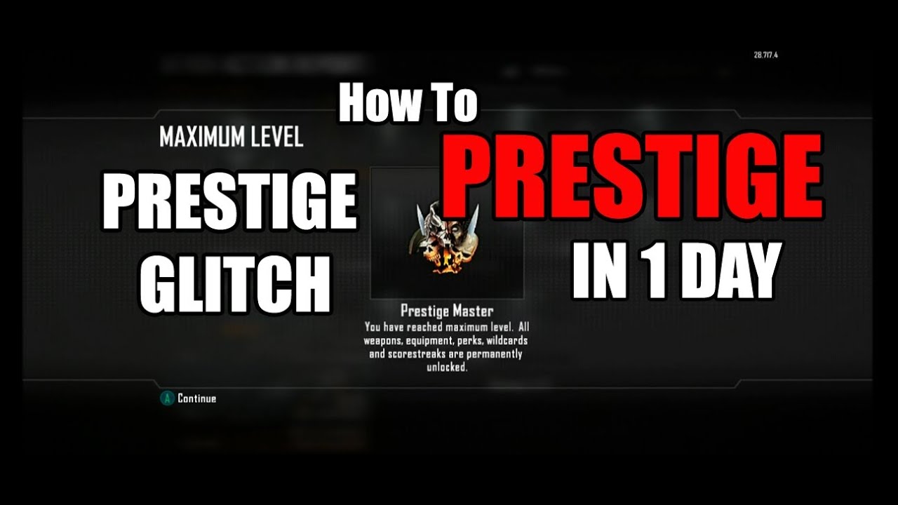 Black OPS 2 Glitch: How To Master Prestige In 1 Day