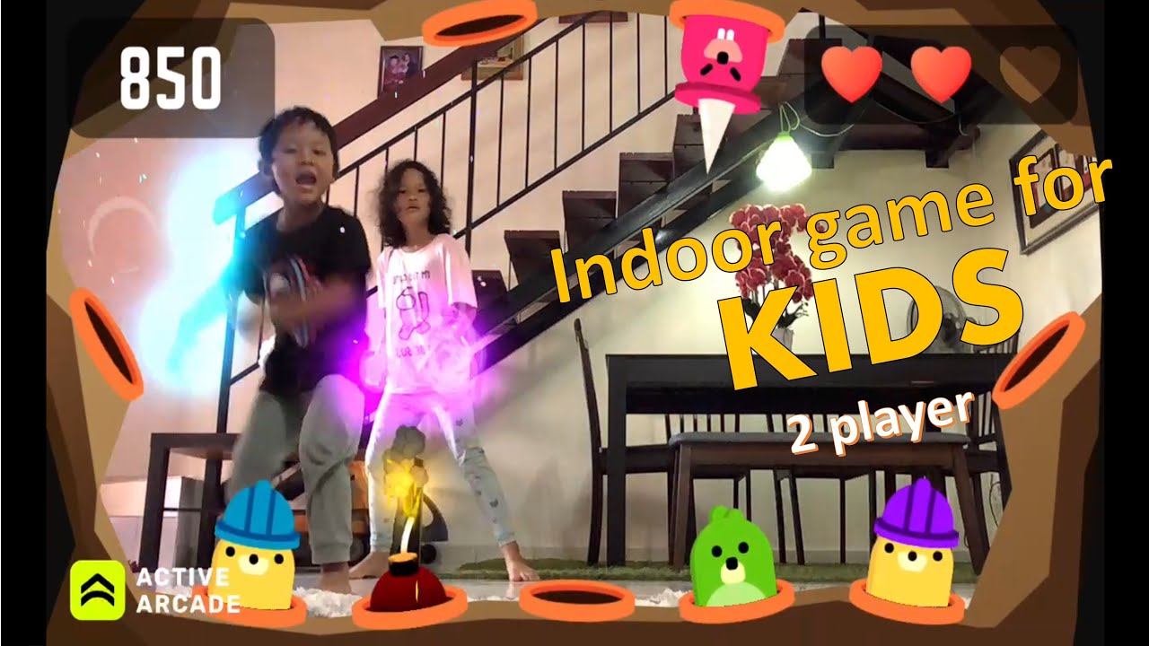 ACTIVE ARCADE: WHACK A MOLE - Let's play with Hanna & Rayyan!