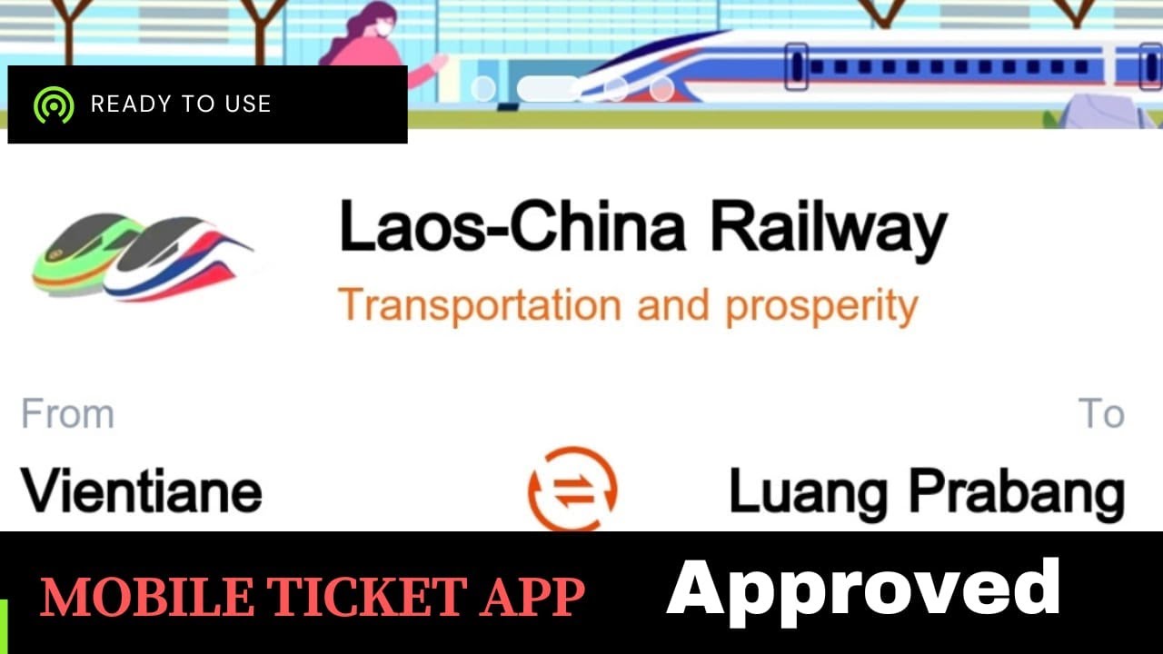 LAO CHINA MOBILE TICKET APP IS NOW LIVE and WORKING with QR code you are good to go... HASSLE FREE!