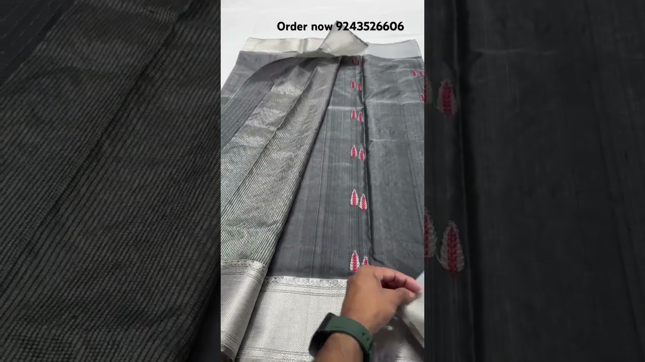 chanderi silk #virelshort #indianhandlooms #indianfabric #