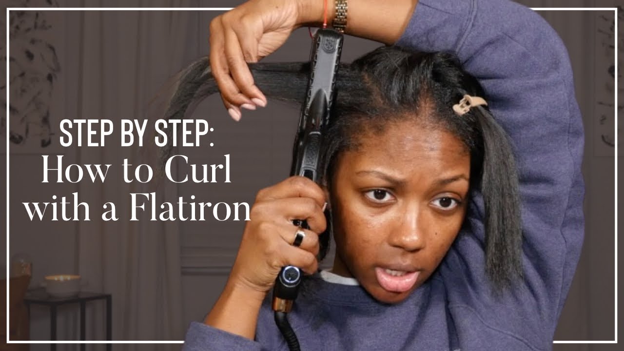 How To Curl Your Hair with a Flatiron | Step by Step Beginner Friendly | Niara Alexis