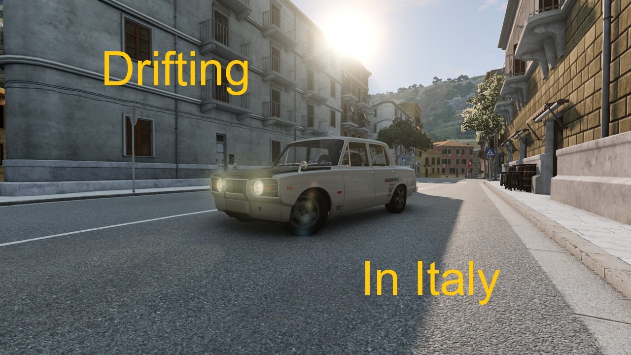 Drifting the Miramar in BeamNG