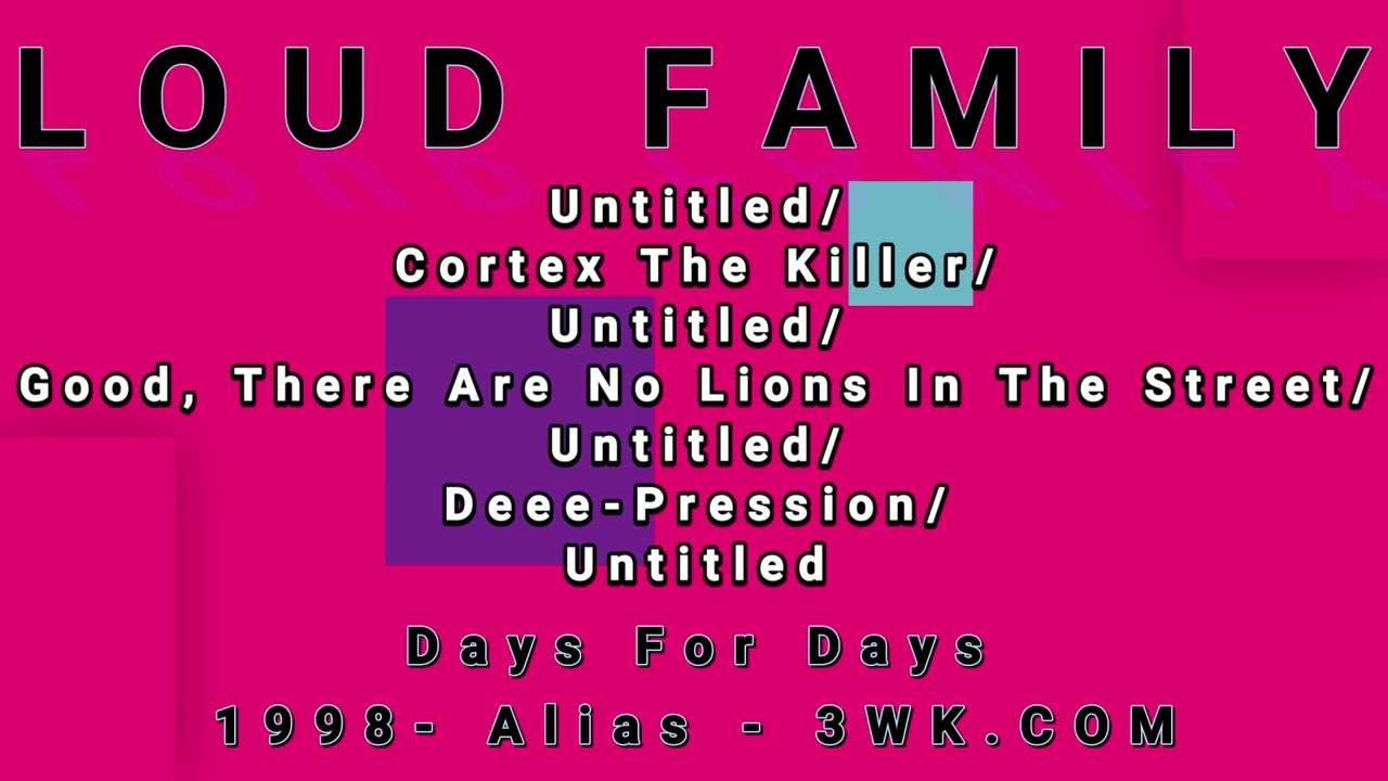 LOUD FAMILY-Cortex The Killer/Good, There Are No Lions In The Street/Deee-Pression
