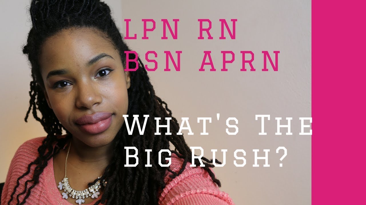 Going Further in Nursing,  What's The Big Rush?