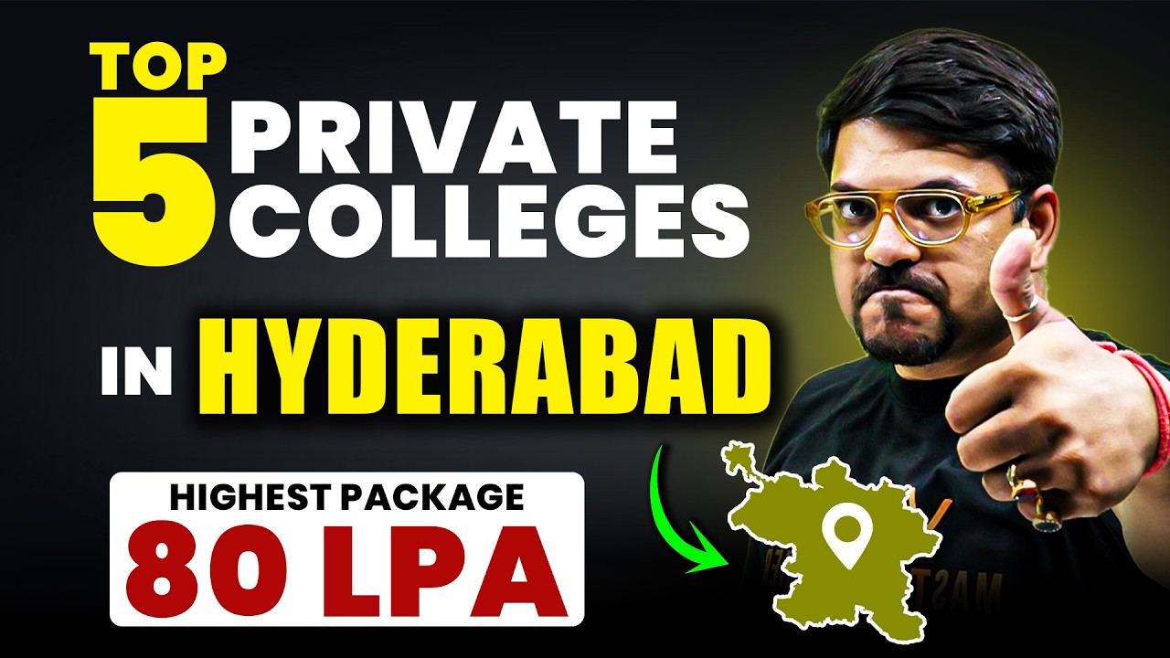 🔥Top 5 Private Engineering Colleges in Hyderabad | Placements, Fees & Package | JEE 2026 | Harsh Sir