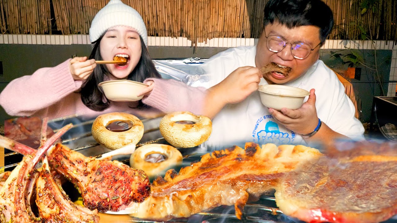 【再食就中風】正宗炭燒惹味爆汁燒肉 ft.熔岩香蕉朱古力！夢雨：『 呢個甜品一定溝到女！』