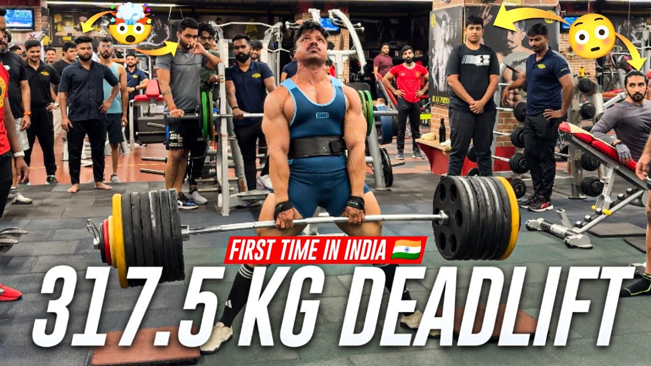 When A National Champion Powerlifter Deadlift in a Commercial Gym - 317.5 KG DEADLIFT 🔥