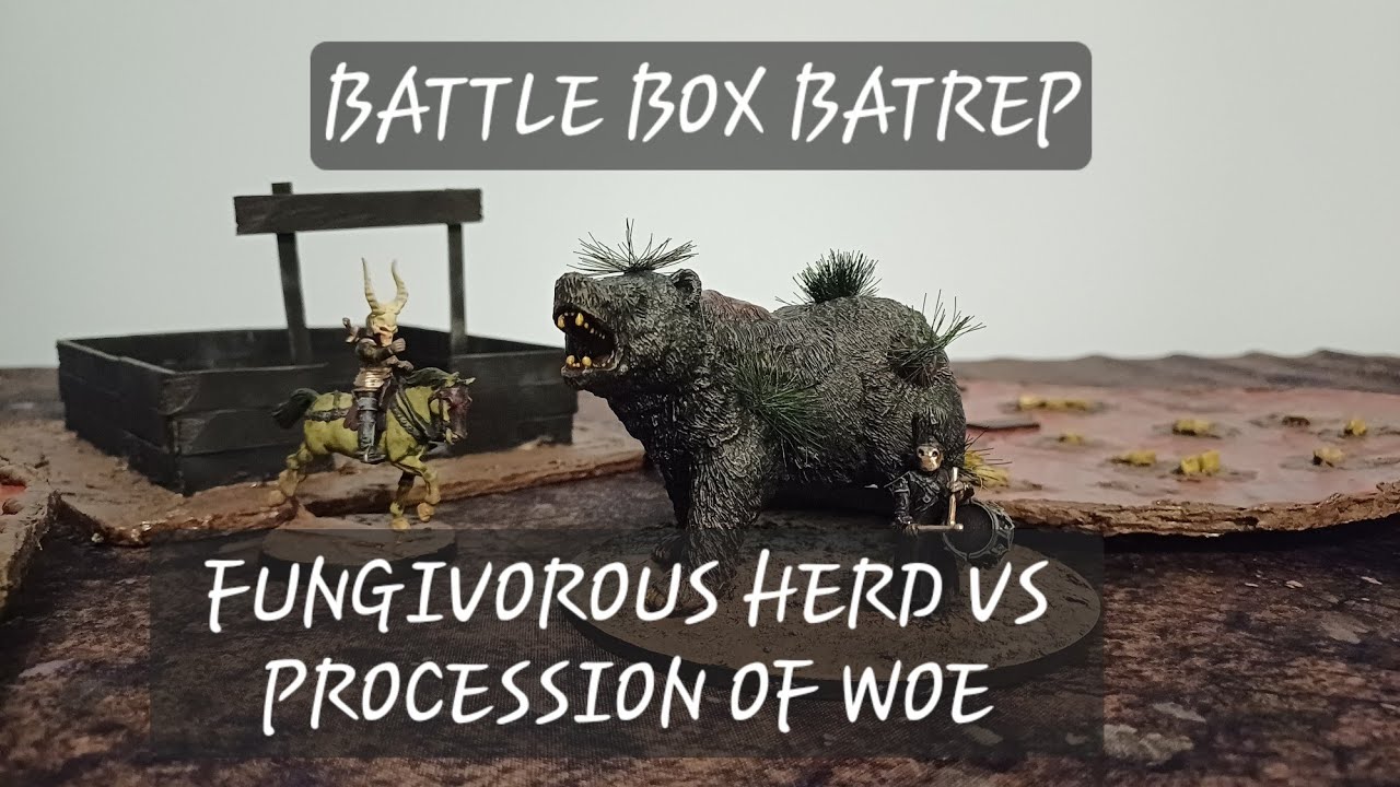 Battle Box Batrep : Turnip28 Fungivorous Herd vs Procession of Woe