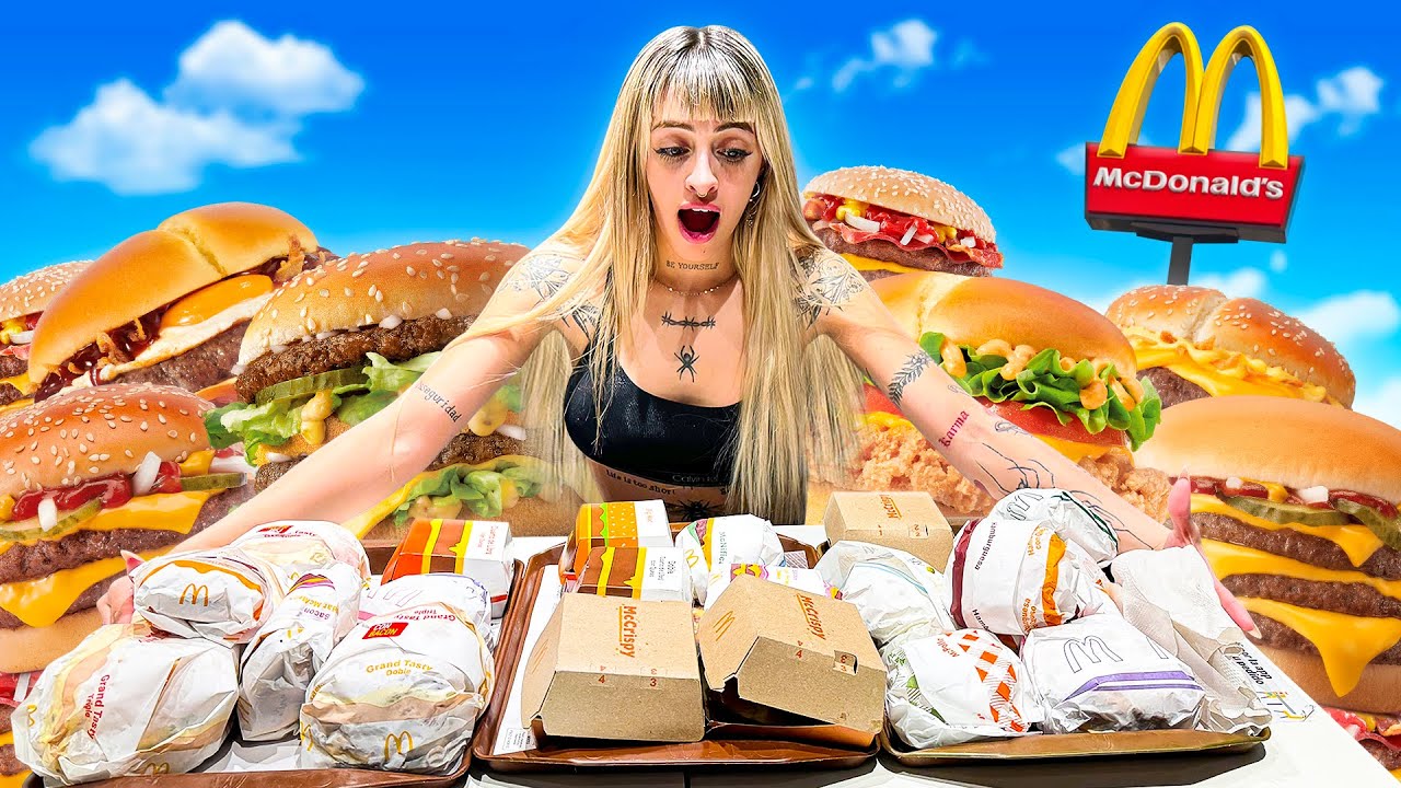 COMPRÉ TODAS LAS HAMBURGUESAS DE MACDONALDS 😱