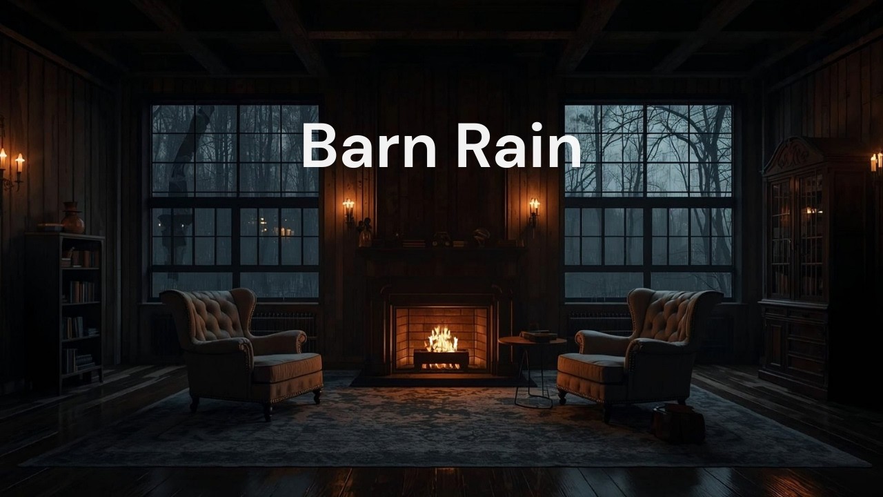 Rustic Barn Rain | Soft Interior Rain for Sleep & Comfort | 80 Minutes
