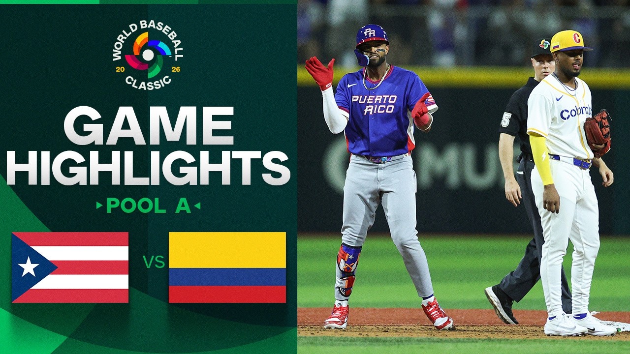 Puerto Rico vs. Colombia 2026 World Baseball Classic | Game Highlights
