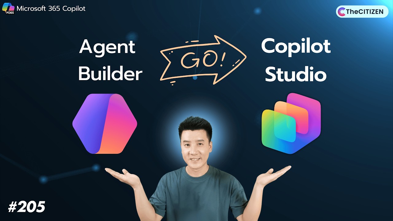 สอน Copilot Studio: ทำ AI Agent จาก Chat ธรรมาดา ไป “ส่งอีเมลอัตโนมัติ” + Email Trigger + Teams #205