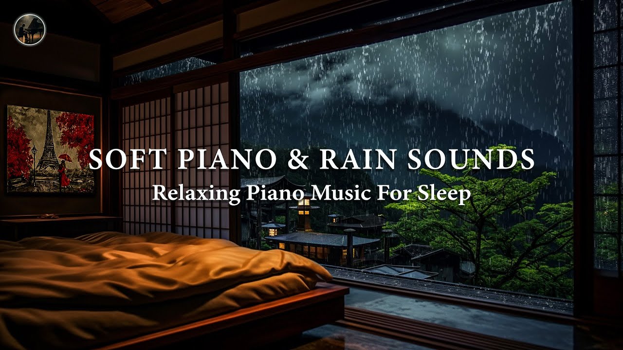 Soft Piano and Rain for Healing Sleep 🎶 Relaxing Music to Calm the Mind & Soothe Your Soul (No Ads)