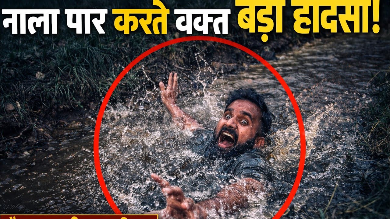 🚨 “नाला पार करते वक्त हुआ बड़ा हादसा! Pipe नहीं था और मैं सीधे नाले में गिर गया 😱 | पूरी सच्चाई”