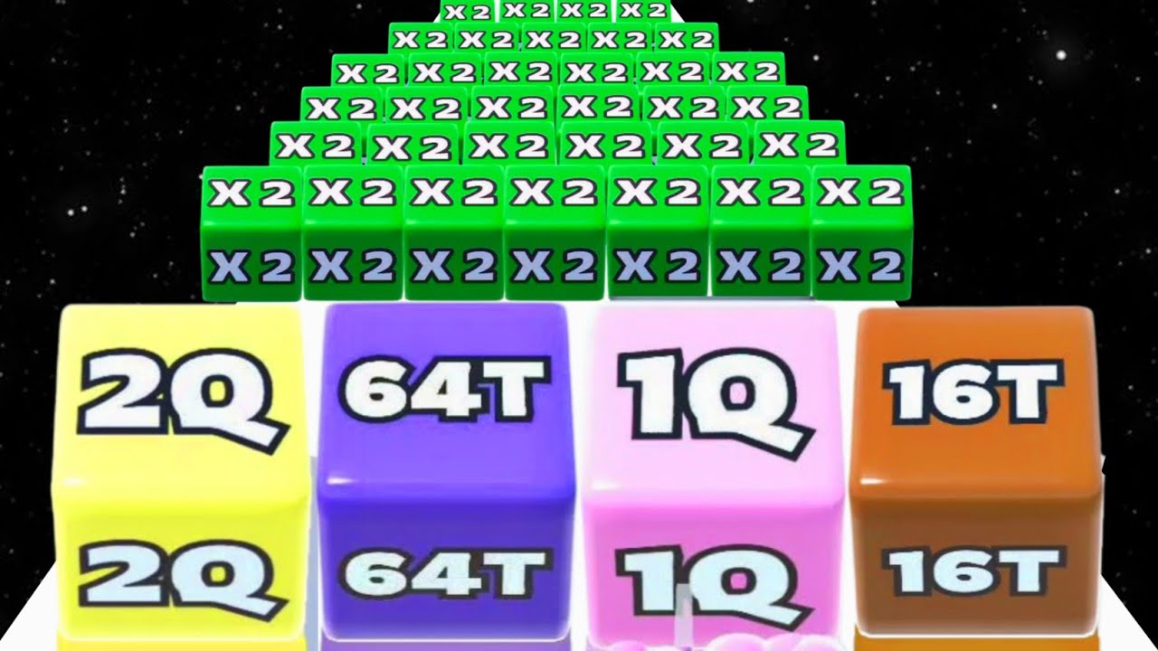 Jelly Run 2048 vs Ladder Master - All Level Gameplay (Freepya, Max Level) New Update 