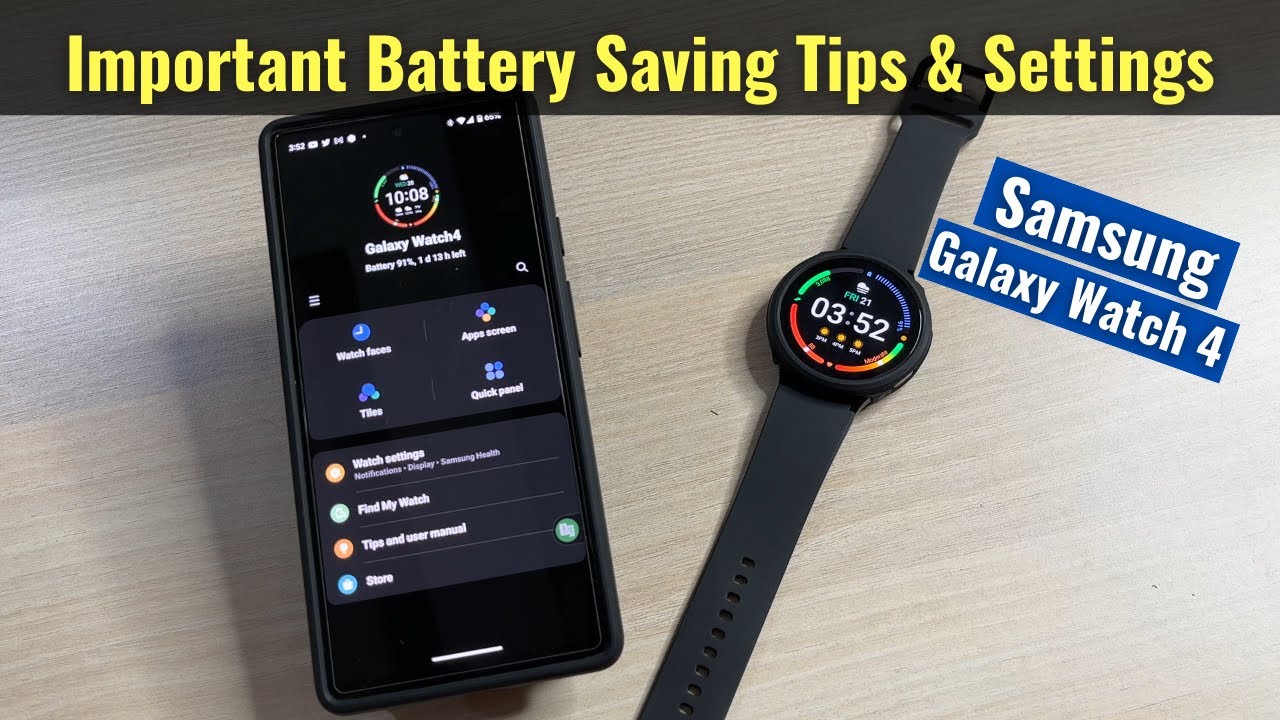 Samsung Galaxy Watch 4 Battery Saving Tips and Settings in Hindi