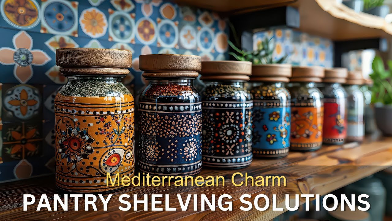 Custom Pantry Shelving Ideas : Mediterranean Interior Design Kitchen