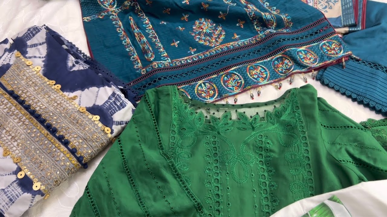 Eid dress designing 2023 || Maria b M prints & Embroidered dress stitching