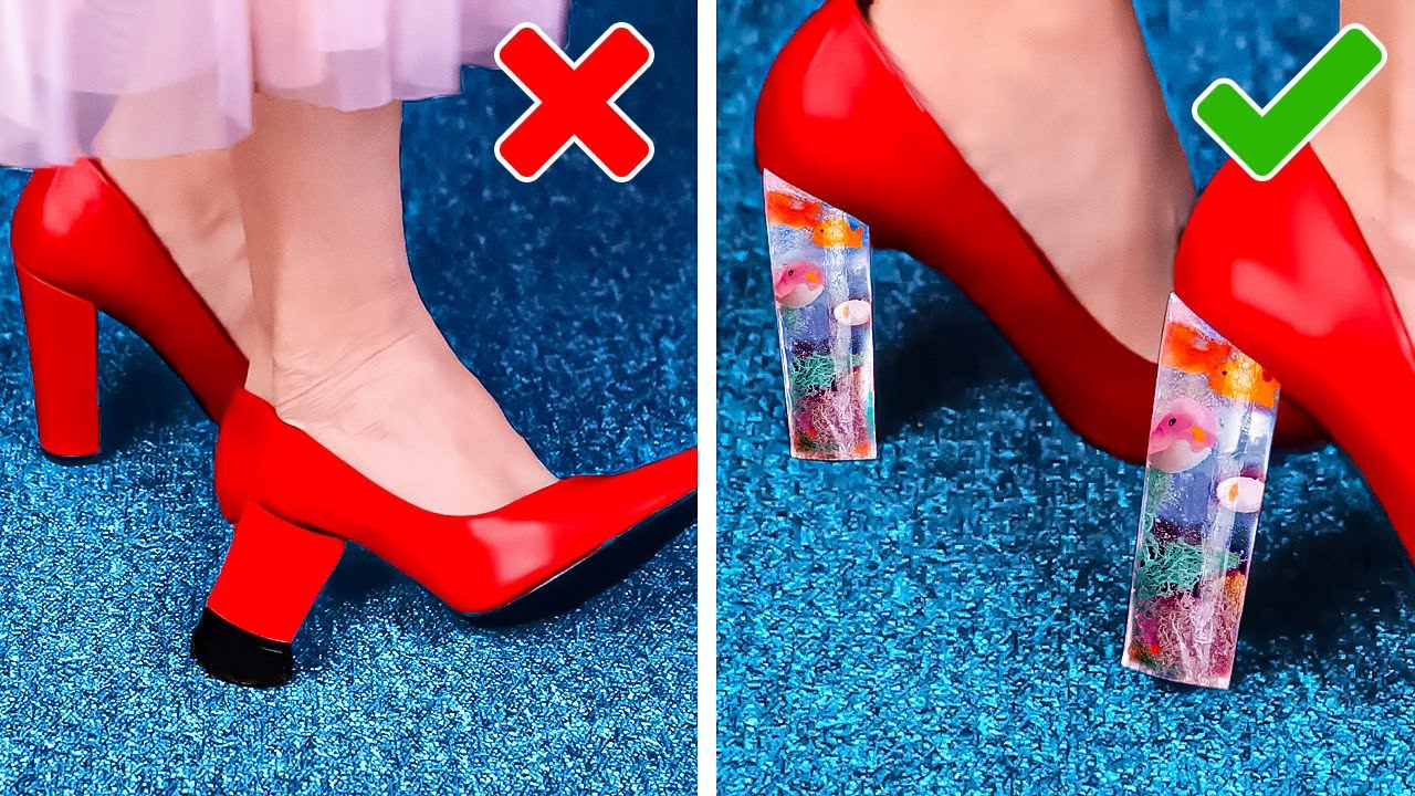 35 Simple Ways to Give a New Life to Old Shoes || Shoe Decoration Projects