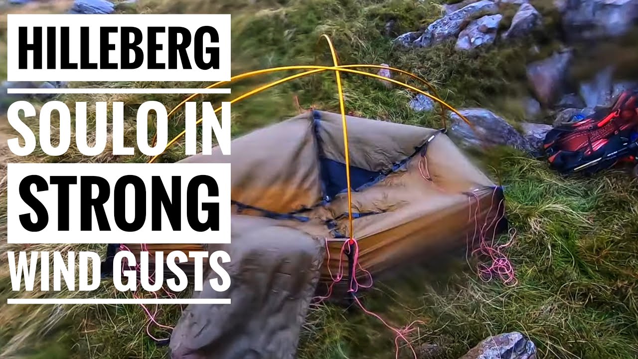 Hilleberg Soulo in strong wind gusts | Snowdonia | Wild Camp