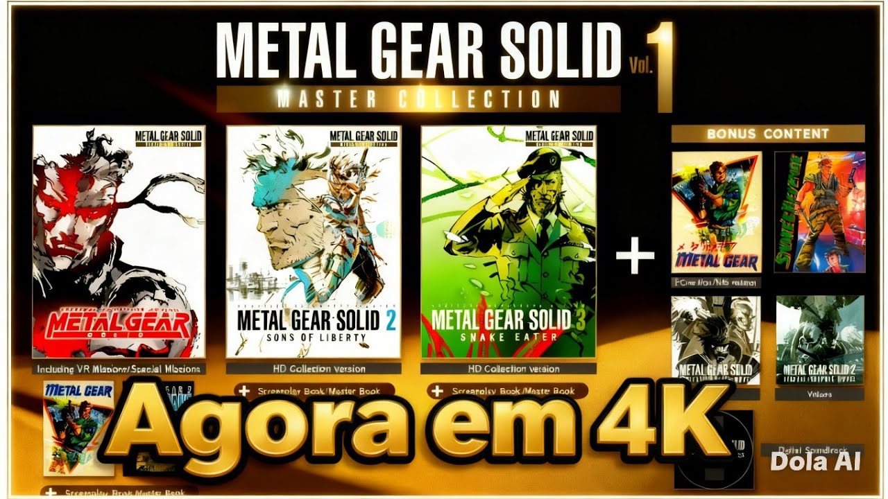 ✅ METAL GEAR SOLID MASTER COLLETION - UPDATE PARA 4K - PS5-PRO