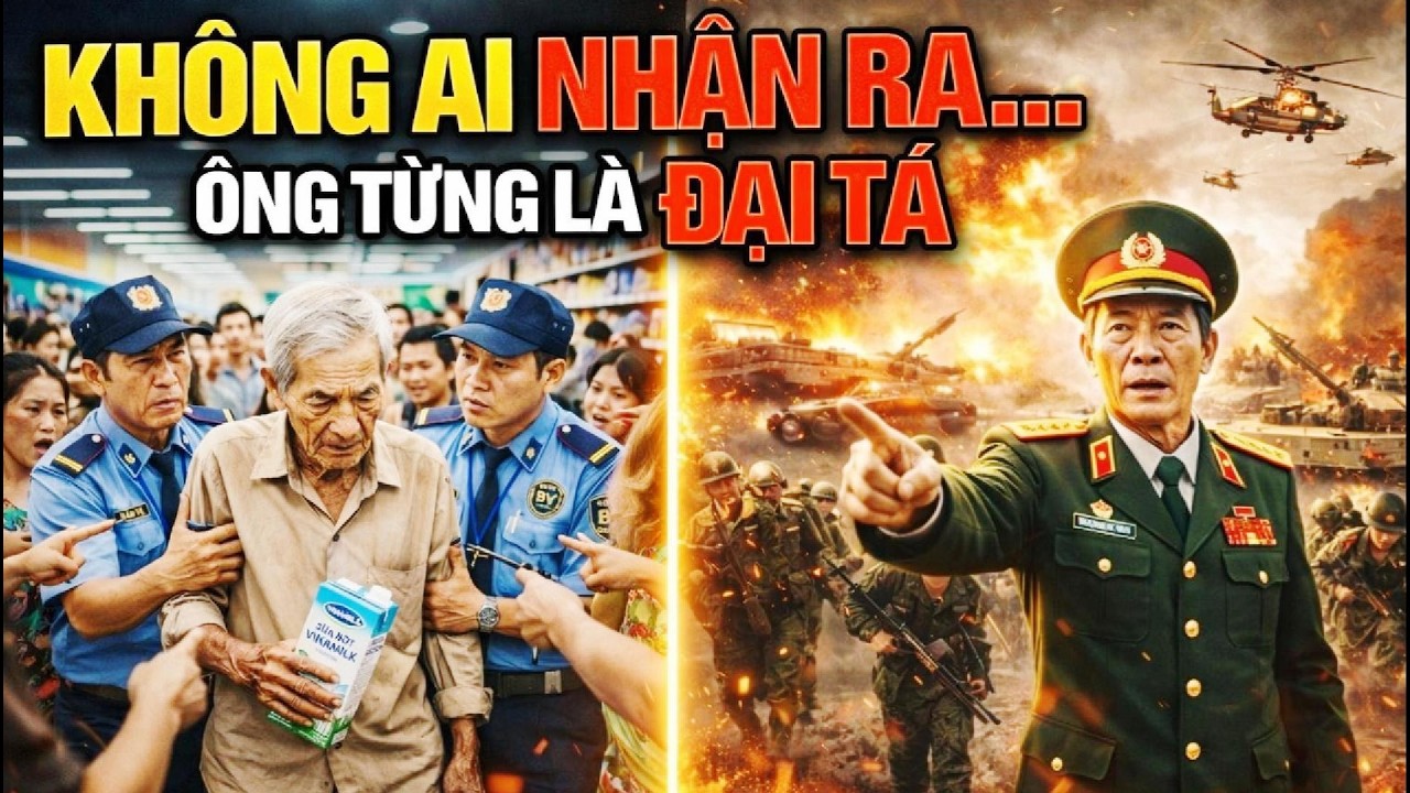Ông Lão Bị Bắt Vì Trộm Sữa – Nhưng Khi Lộ Ra Ông Là Đại Tá, Cả Siêu Thị Lặng Người