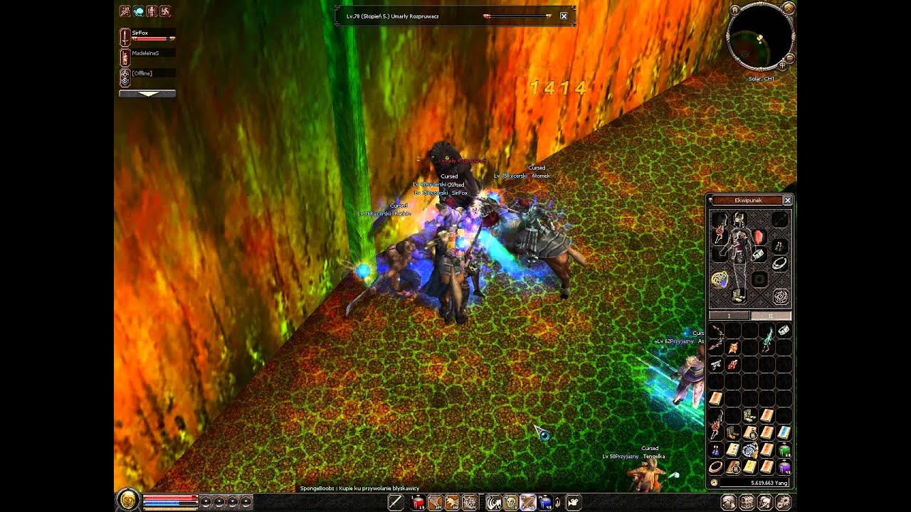 Metin2 Solar Gildia Cursed vs Umarły Rozpruwacz