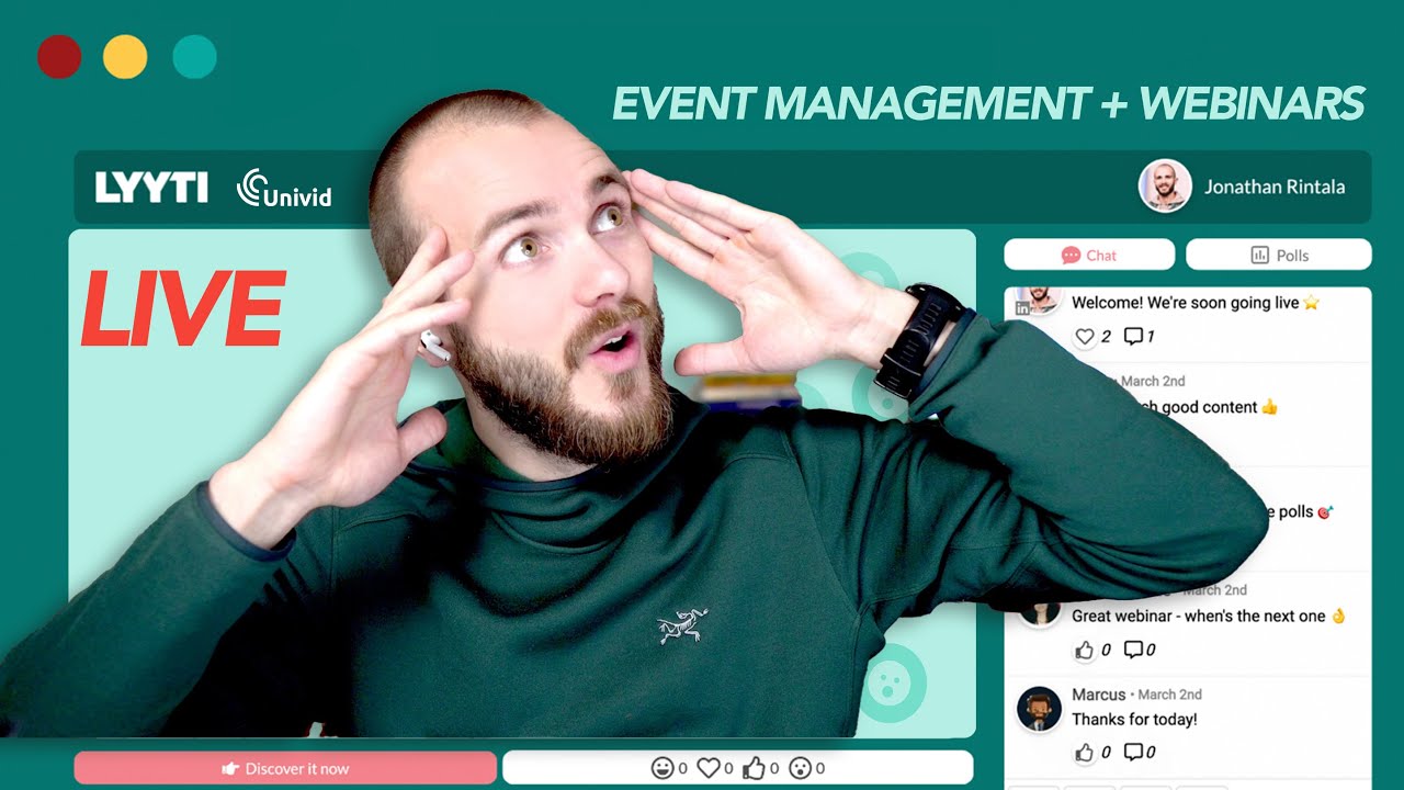 Lyyti x Univid - The best event management software to webinar integration