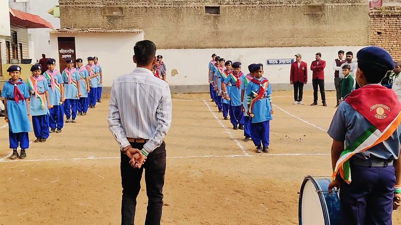भारतीय स्काउट गाइड पीटी By-Bhupendra sir #army #avm #school #vidyamandir #lifescience #republicday 