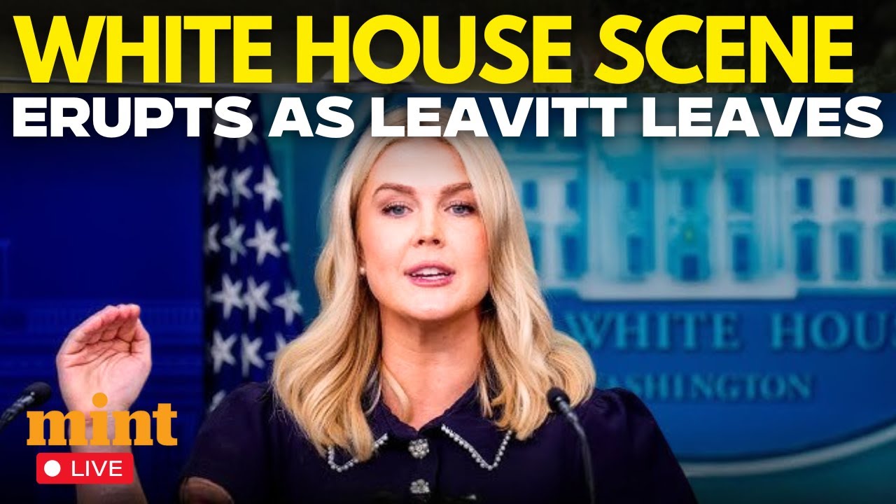 LIVE NEWS | Karoline Leavitt Storms Out of Briefing Room, Leaves White House in Chaos