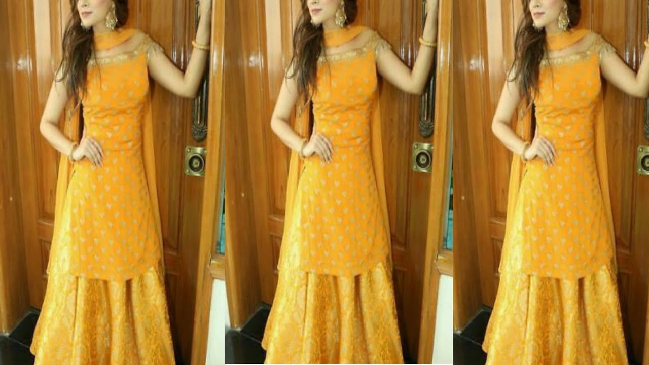Long kurti को skirt के साथ  ऐसे match करें/long kurti with skirt ideas 2019