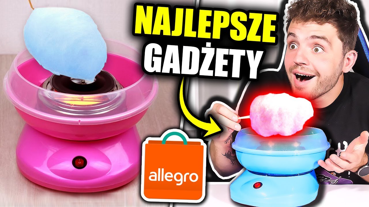 Najlepsze GADŻETY z ALLEGRO! *maszyna do waty*