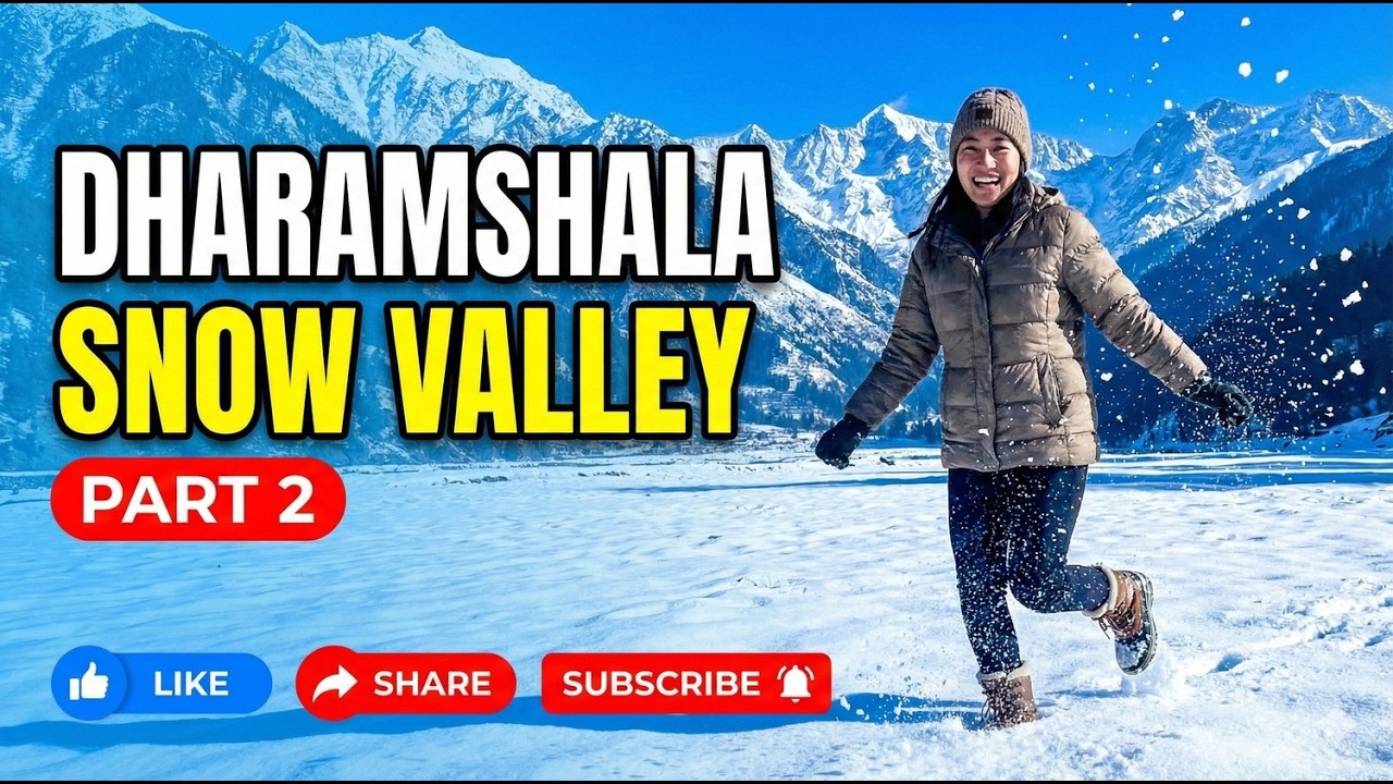 The Craziest Run in Dharamshala : Our First Snow❄️ #tibetan #vlogger #snowfall