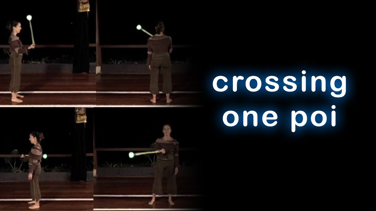 Beginner Poi Dancing Lesson: Crossing and Turning with One Poi